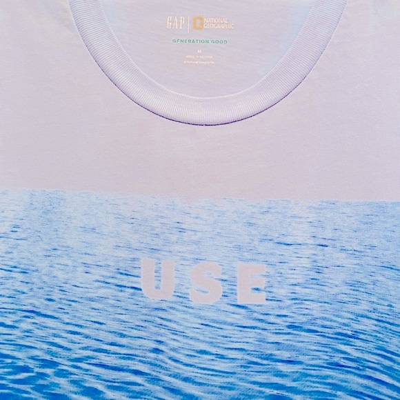 National Geographic Generation Good Use Wisely Blue RARE Hard To Find Graphic T - Picture 9 of 16
